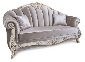 Диван Марселла 3х местный крем глянец