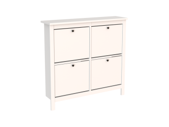 САГА тумба для обуви 113х108 белая