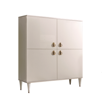 Пенал 4 двери Римини (Бежевый/Золото) РМП-3