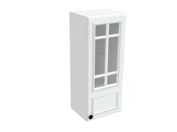 Шкаф со стеклом ШСТ-40, Бьянка (400*320*960) Белый, 21131