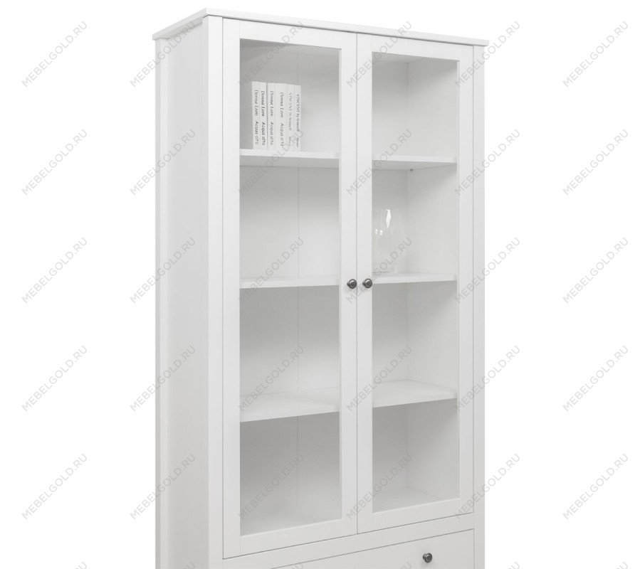 Шкаф-витрина Ева (Хельга) REG2W2S белый | изображение 4