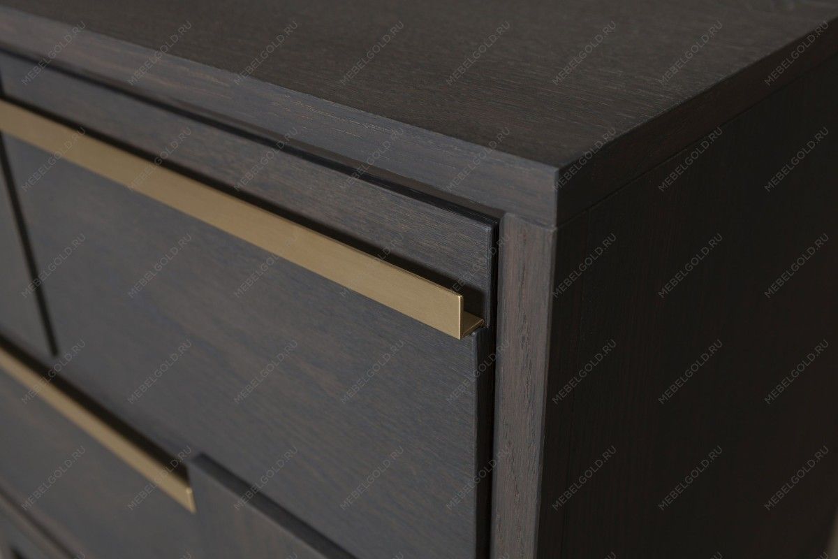 Тумба прикроватная Сидней 2 ящика, дуб графит | изображение 4