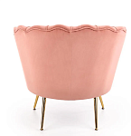 Кресло Halmar AMORINITO (светло-розовый/золотой) | изображение 4