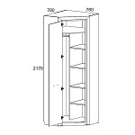 Шкаф угловой Оливия 77 | изображение 2