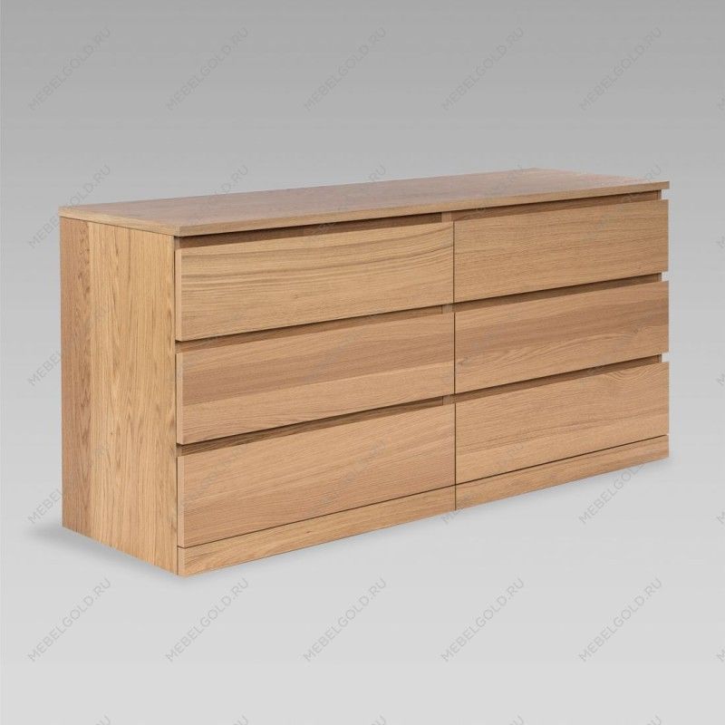 Варма Прайм 6Д комод 160x77x48 шпон дуб беленый