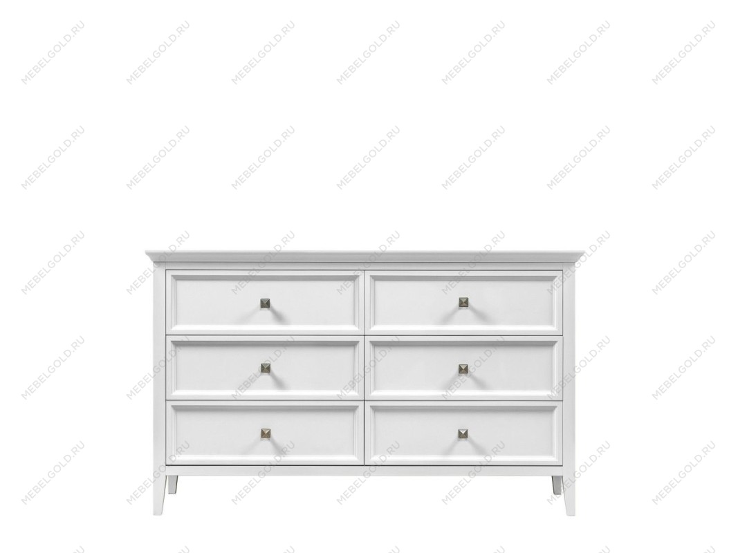 Комод большой 6 ящиков Manhattan (Белый)