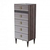 м. Марьина Роща - Комод узкий c планкой Римини СОЛО (орех империя золото) РМКМ-2 (s)