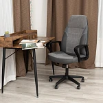 Кресло INTER (24), кож/зам/флок/ткань, серый/металлик, C-36/29/TW-12 | изображение 12