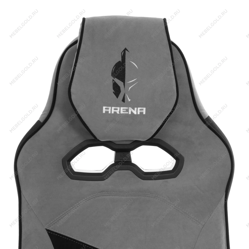 Кресло Arena metalBL, велюр, серый/черный, 29/35 | изображение 7