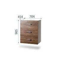 Комод Bogemia Fly Wood Wo (Шелк) (Novabuk/Хром) БМКМ-1