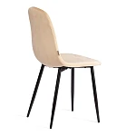 Стул BREEZE (mod. JSC-58), Велюр/металл, 44 х 53 х 86 см, sandy (песочный) HLR6 / черный | изображение 2