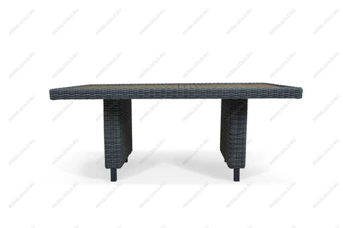 MOKKA BELLA стол прямоугольный с деревянной столешницей | изображение 4