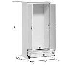 Шкаф Кентаки SZF2D1S белый | изображение 6