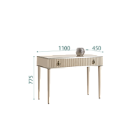 Стол туалетный Римини СОЛО (Ваниль/Серебро) РМСТ-1(s)