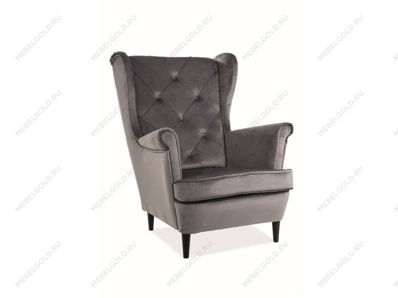 Кресло Signal LADY Velvet Bluvel 14 (серый)