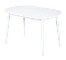 Стол овальный Алиса-1200 (белый/белый) раздвижной