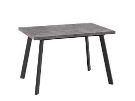 Стол раздвижной Бьерн-120(Дымчатая керамика/Черный) 120(160)х80
