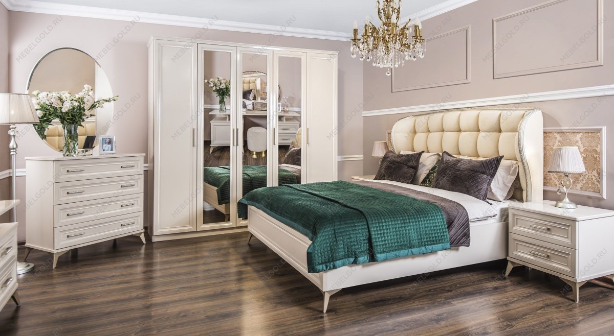 Шкаф Нонна 4-дверный мокко глянец | изображение 5