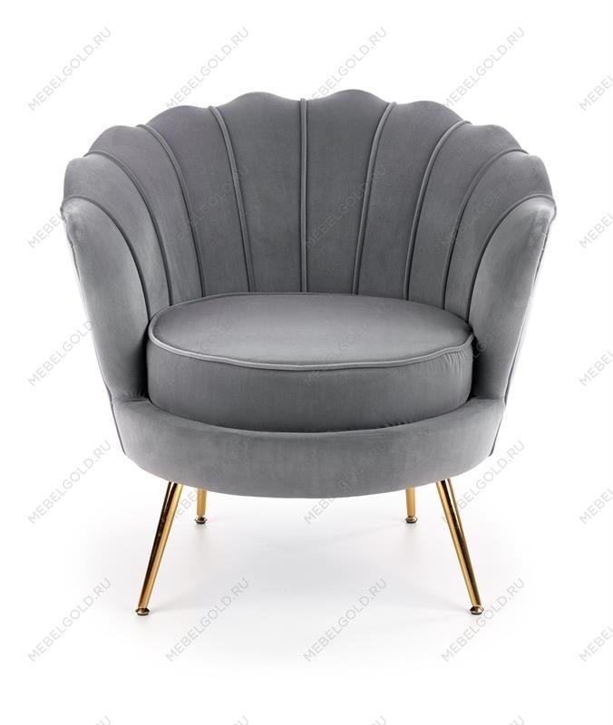 Кресло Halmar AMORINITO (серый/золотой) | изображение 2