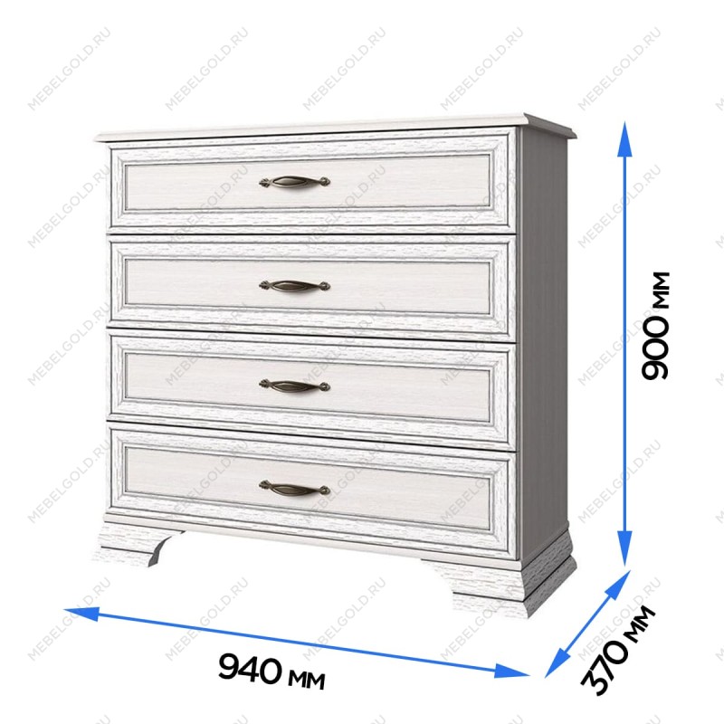 Центральный склад - Комод Тиффани 4S вудлайн кремовый | изображение 2