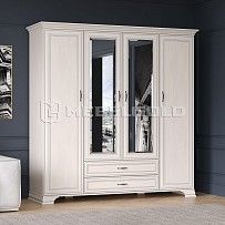 Шкаф 4-створчатый Тиффани 4D2S вудлайн кремовый