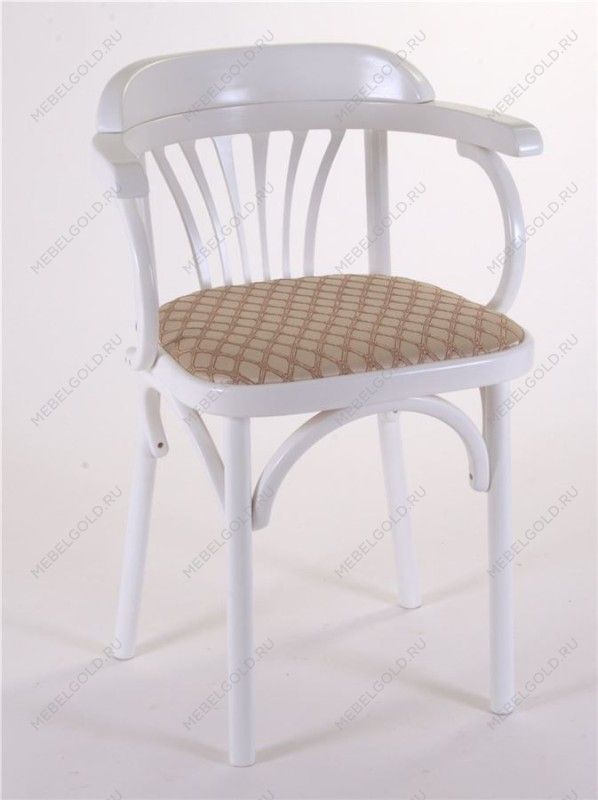 Стул Михаэль мягкий (эмаль белая, ткань 1 beige) | изображение 5