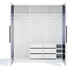 Шкаф Стелла 4-дверный белый | изображение 2