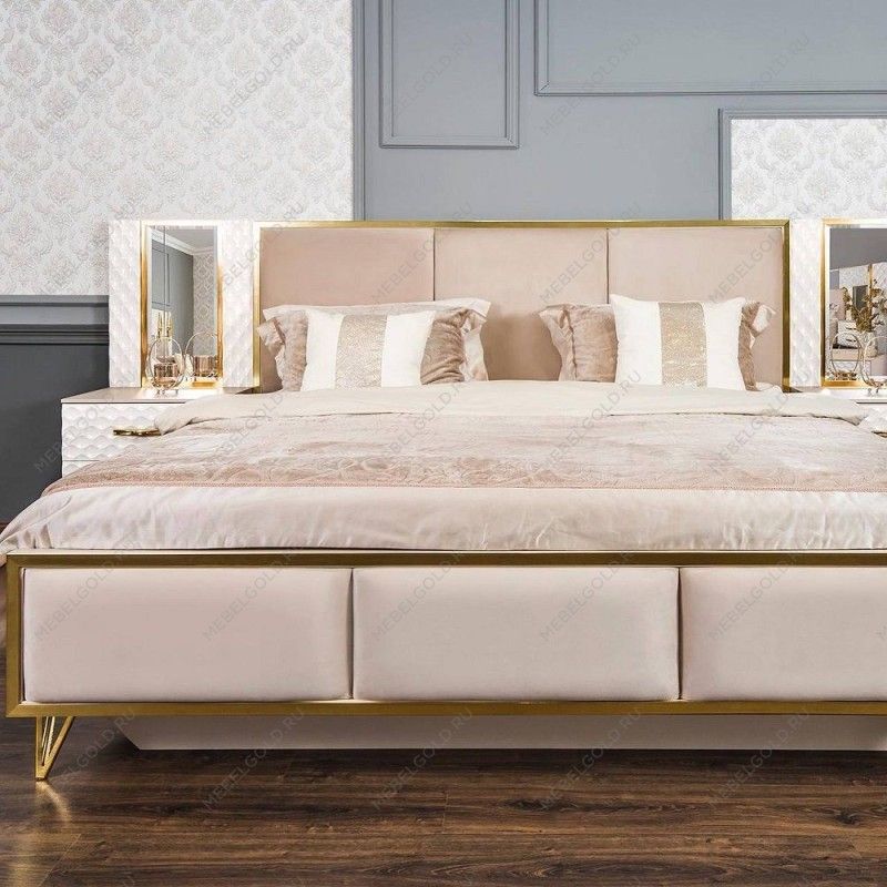 Кровать Лара 160x200 см белый глянец | изображение 2