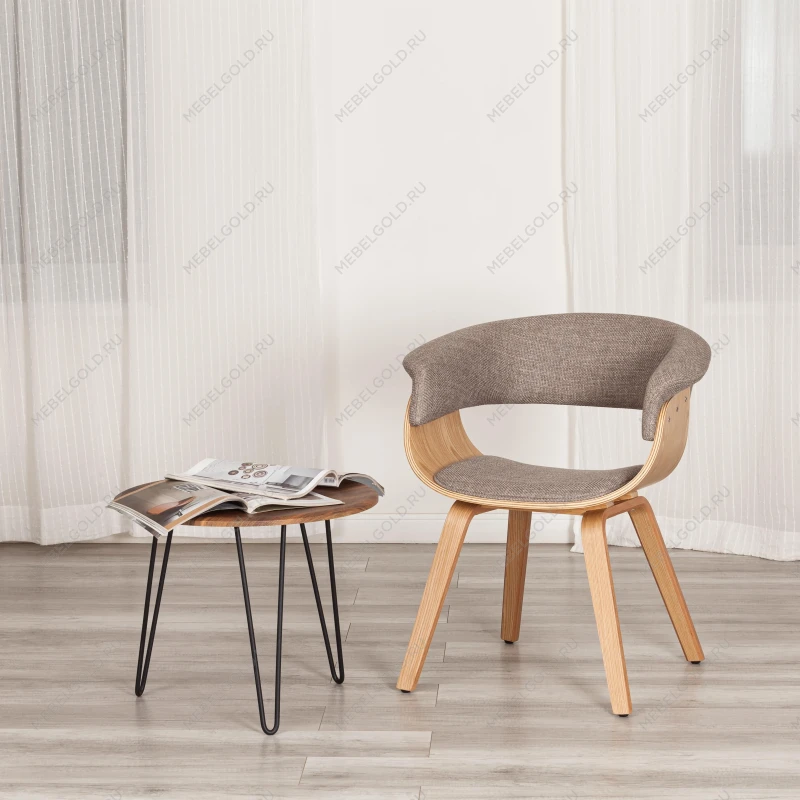 Стул VIMTA (mod.8021), дерево / ткань, 69х56х77 см, натуральный/бежевый, Aimcasa 5 | изображение 11