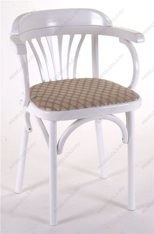 Стул Михаэль мягкий (эмаль белая, ткань 1 beige) | изображение 4