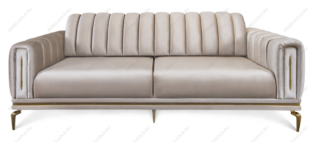 Диван Замира 3х местный бежевый | изображение 1