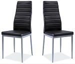 Стул кухонный Signal H261 BIS (черный/алюминий) | изображение 1