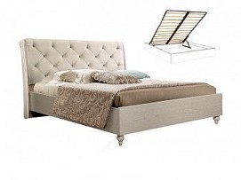 Кровать с подъемным механизмом Венеция (Дуб седан) 1,4 м велюр ВНКР140-2[3]