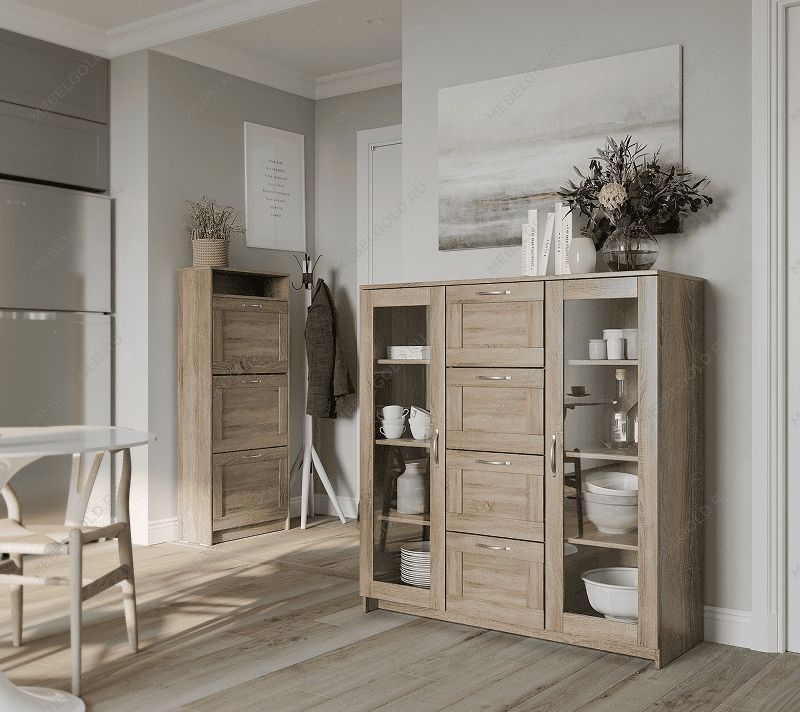 БРИМНЭС / СИРИУС тумба ИКЕА / IKEA для обуви 60х143 сонома | изображение 6