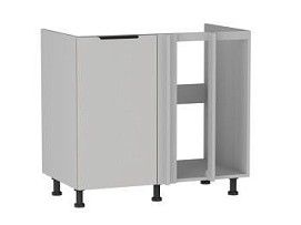 Стол под мойку угловой СМУ-100, Ватель (900*554*820) Экокожа Белый, 23913