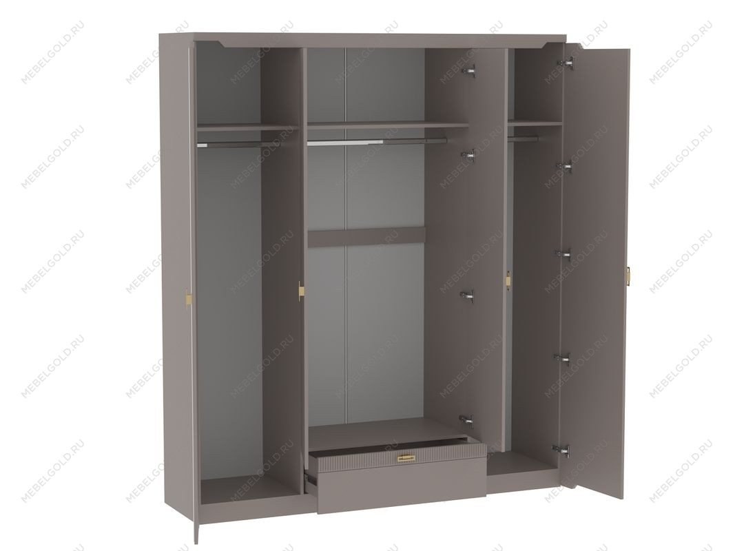 Шкаф 4-дверный, Сиде (1960*523*2304) Мокко, 12611 | изображение 1