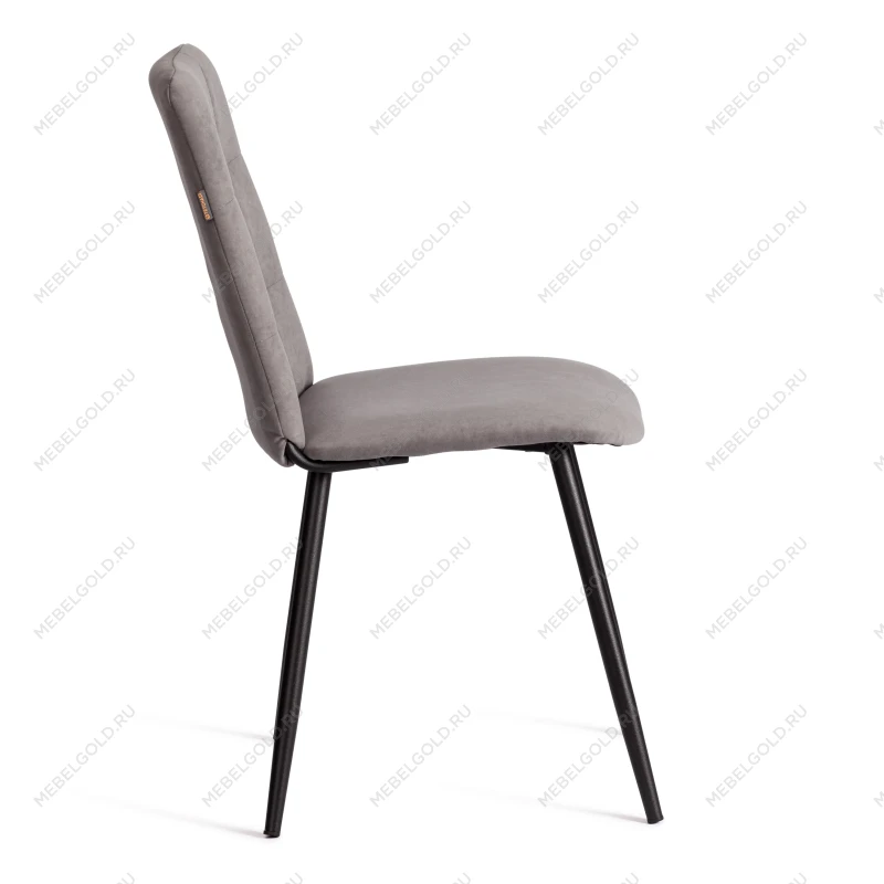 Стул обеденный Asti, TREND, флок, серый/чёрный, 29, 47х54х86 см | изображение 1