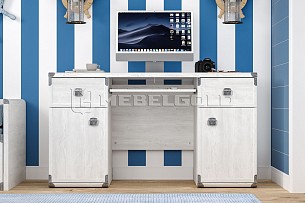 Стол письменный Индиана JBIU2D2S сосна каньон