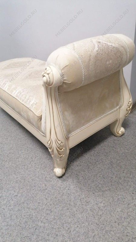 Оттоманка Джоконда с одним подлокотниками крем глянец | изображение 2