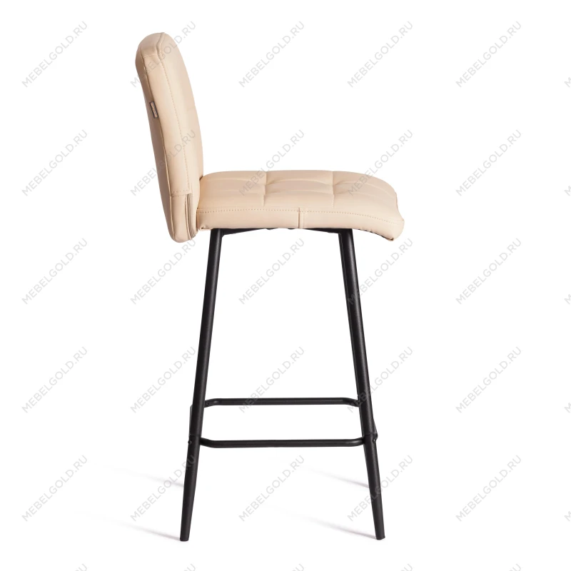 Полубарный стул Medeo/Медео, экокожа, бежевый, 42х56х102 см | изображение 1