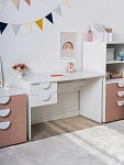 Стол письменный детский Пикси 120х75х57, белый (робкий подснежник) | изображение 15
