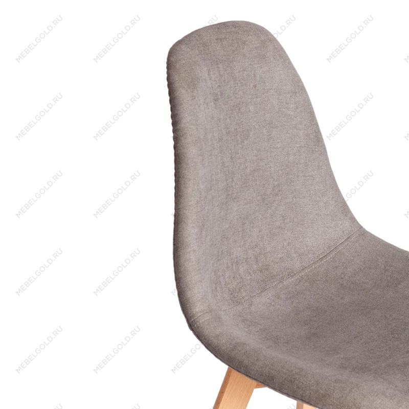 Стул CINDY SOFT (mod. C1021F1-1), фактурный велюр/дерево бук, 55 х 48 х 83 см, Серый LY1701-26 / натуральный | изображение 7