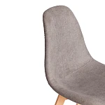 Стул CINDY SOFT (mod. C1021F1-1), фактурный велюр/дерево бук, 55 х 48 х 83 см, Серый LY1701-26 / натуральный | изображение 7