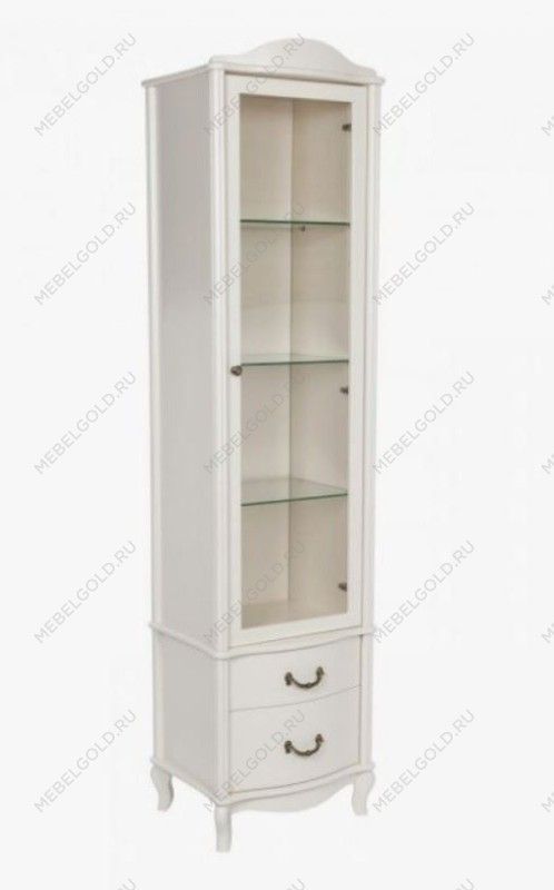 Шкаф-витрина Джульетта (молочный дуб)