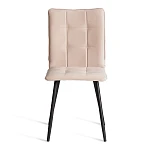 Стул обеденный Bari, LT, велюр, бежевый/черный, 7, 41х55х89 см | изображение 4