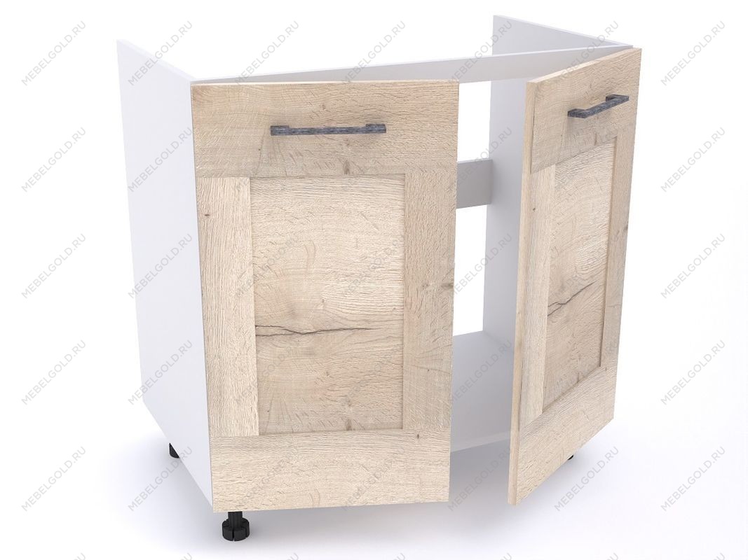 Стол под мойку СМ-80, Дублин (800*470*820) Дуб галифакс белый, 21613 | изображение 1