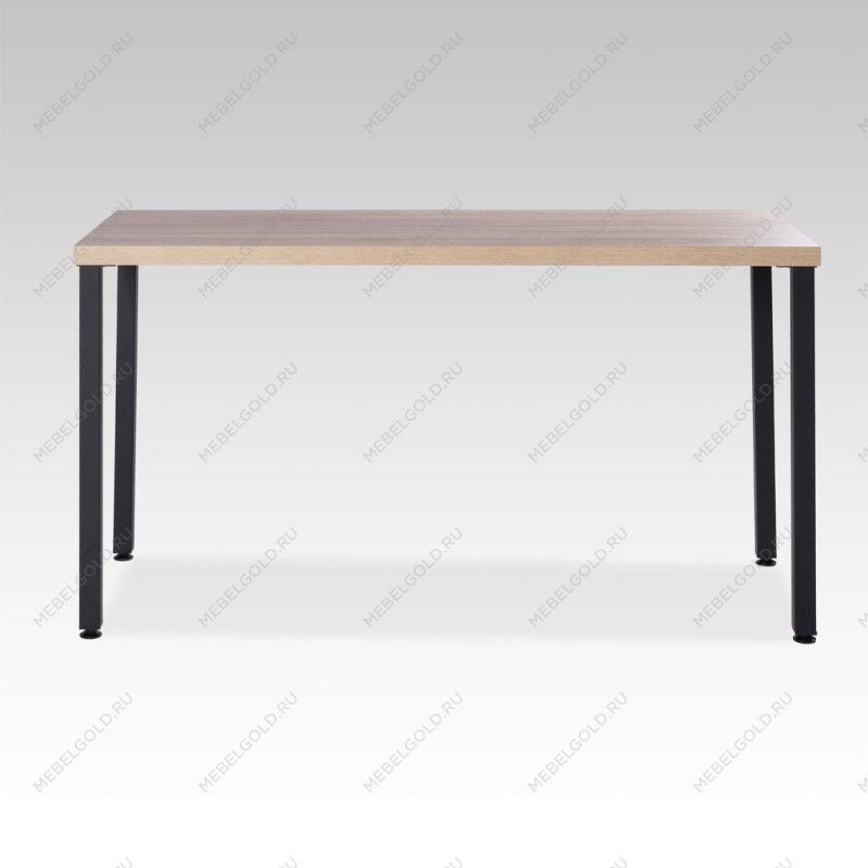 ИНГАР 2/ТТ стол письменный 140x75x55, дуб беленый/черный | изображение 1