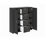 БРИМНЭС / СИРИУС тумба ИКЕА / IKEA 2 двери и 4 ящика 117х123 Дуб Венге | изображение 2