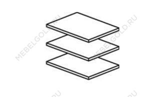 Полки для шкафа Афина 1-ств крем корень