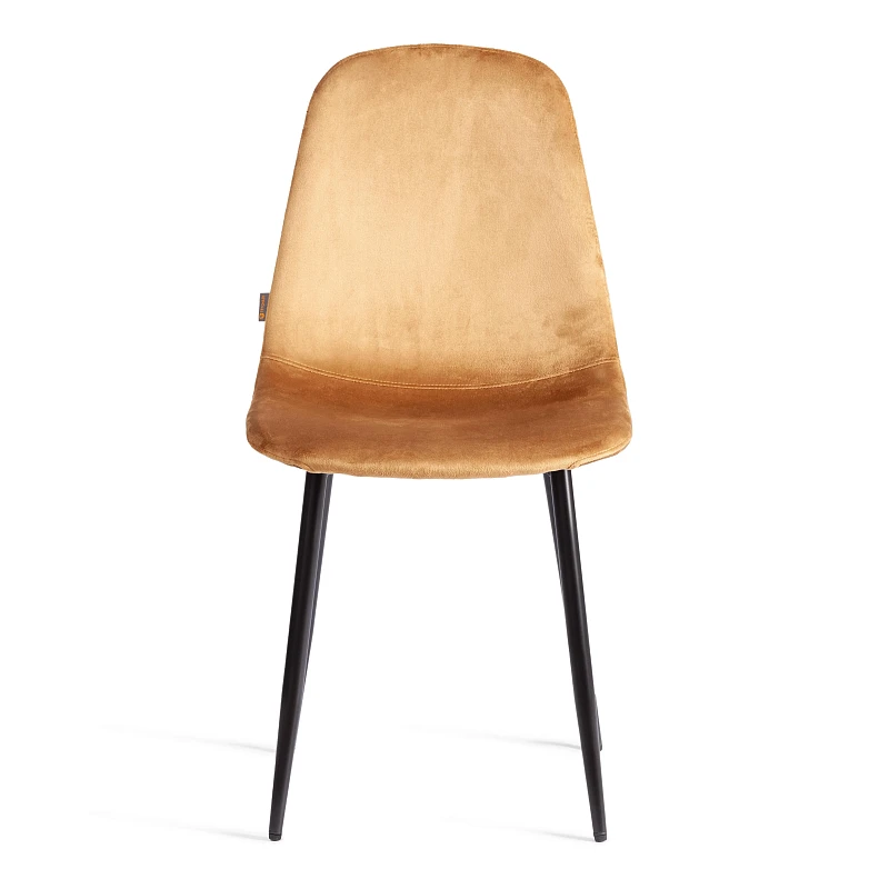 Стул BREEZE (mod. JSC-58), Велюр/металл, 44 х 53 х 86 см, brown (коричневый) HLR12 / черный | изображение 4